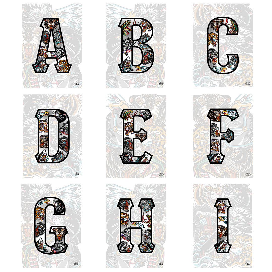 ‘ANIMAL ALPHABET’ A-Z LETTERS (POSTERS)