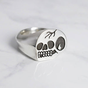 'Trademark Skull' Signet Ring