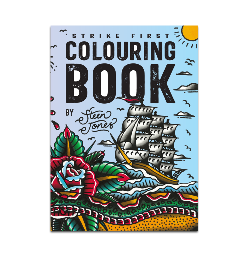 ‘STRIKE FIRST’ COLOURING BOOK