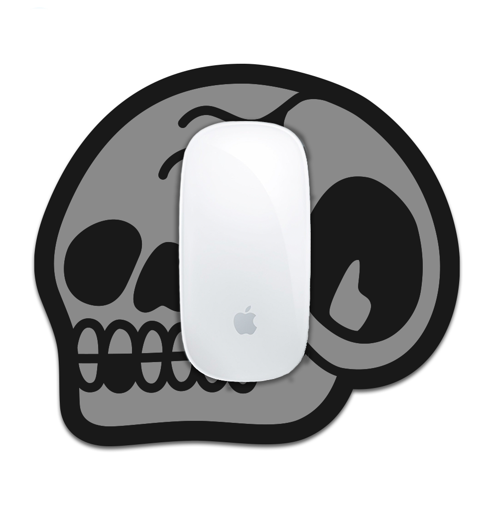 'Trademark Skull' Mousepad (Grey)